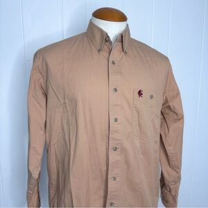 PBR Professional Bull Riders Tan Cotton Shirt
